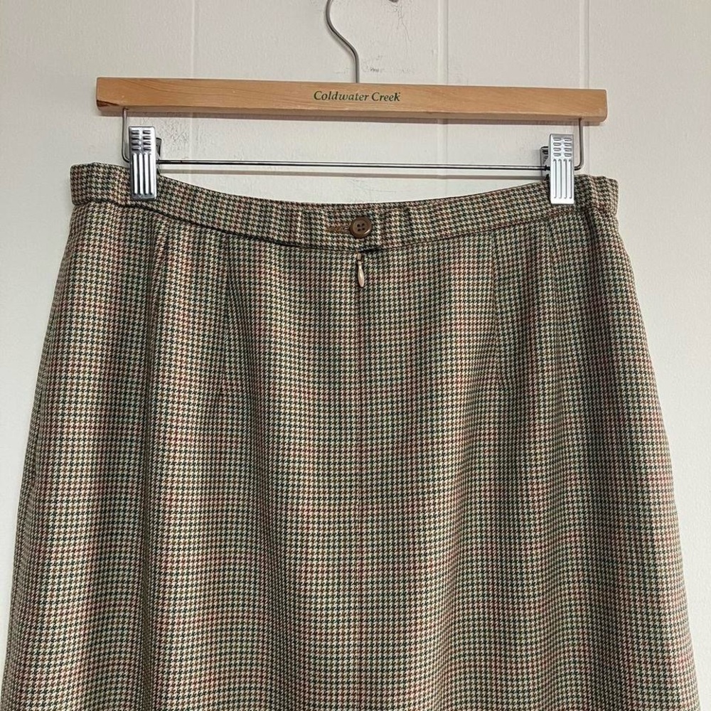 Pendleton virgin wool houndstooth pencil skirt - image 5